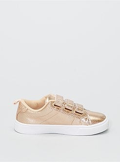 Ténis com velcro e estrelas - Kiabi