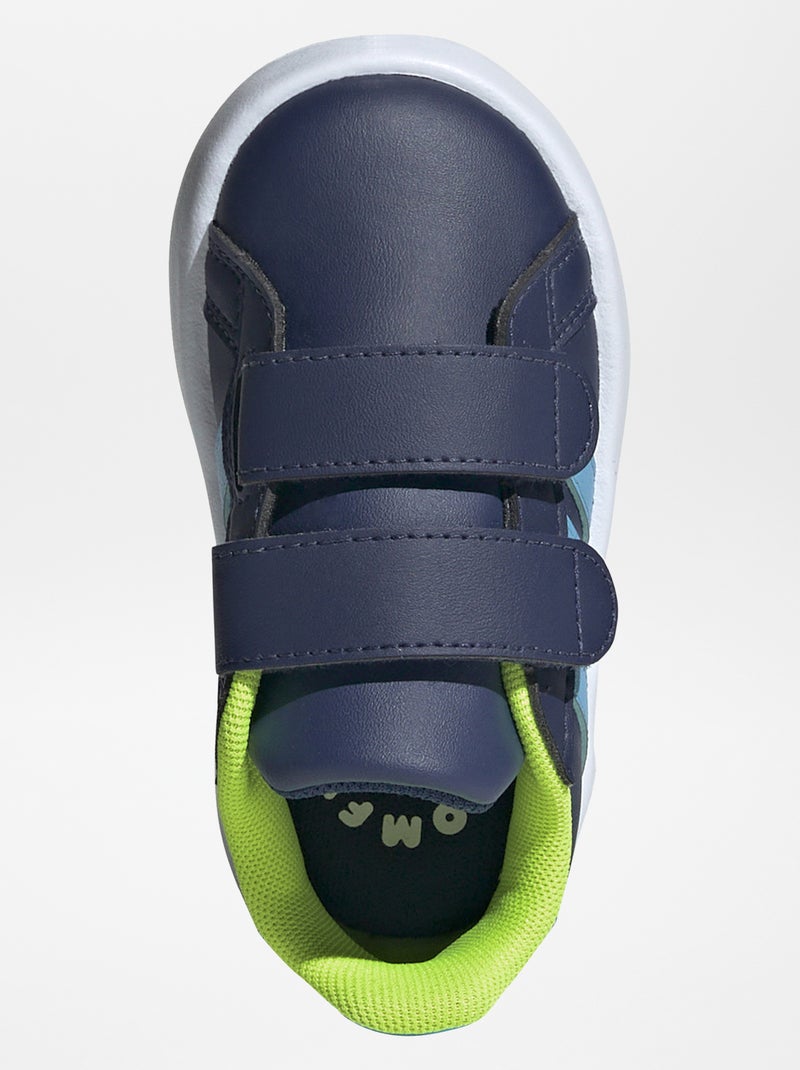 Ténis com velcro 'Grand Court' 'Adidas' AZUL - Kiabi