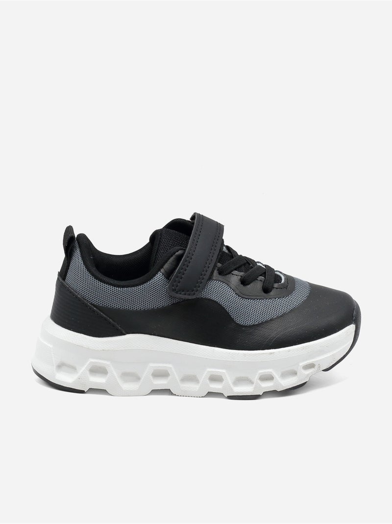 Ténis com velcro Preto - Kiabi