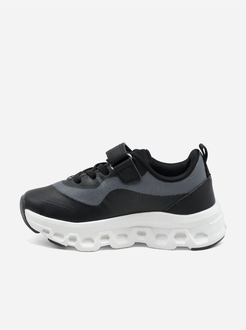 Ténis com velcro Preto - Kiabi
