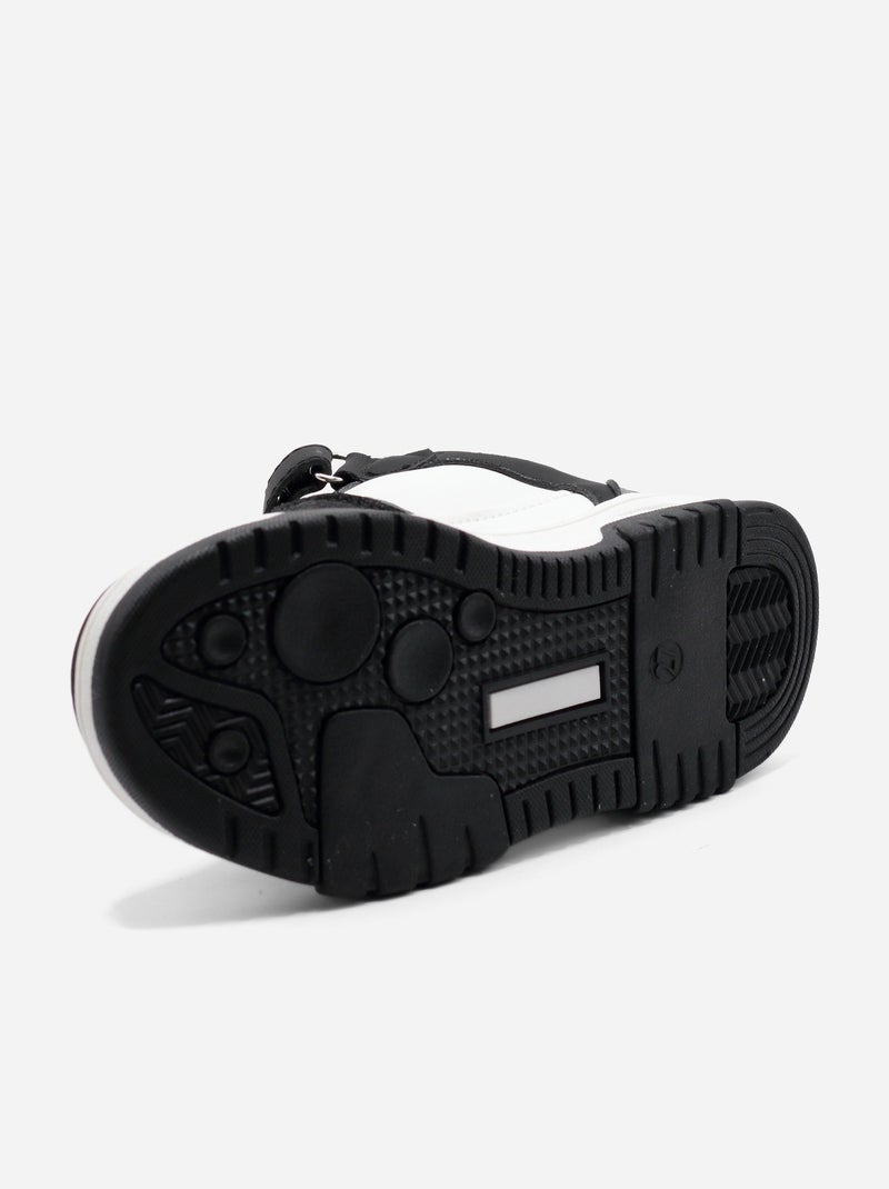 Ténis com velcro Preto - Kiabi