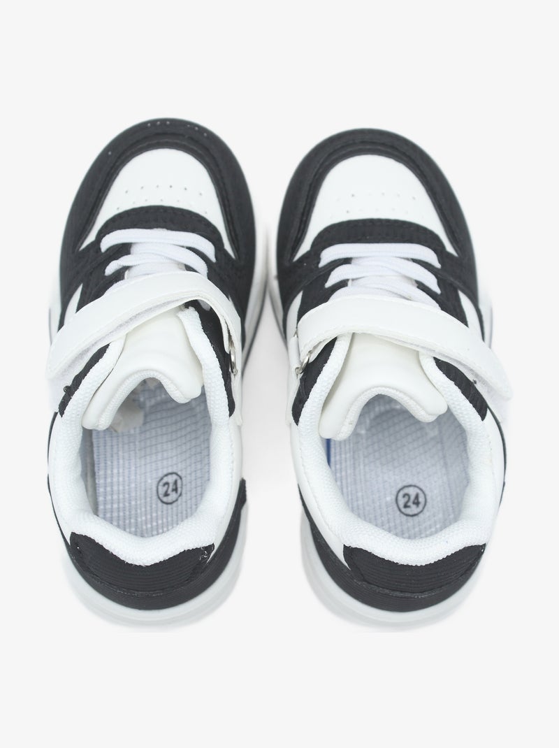 Ténis com velcro Preto - Kiabi