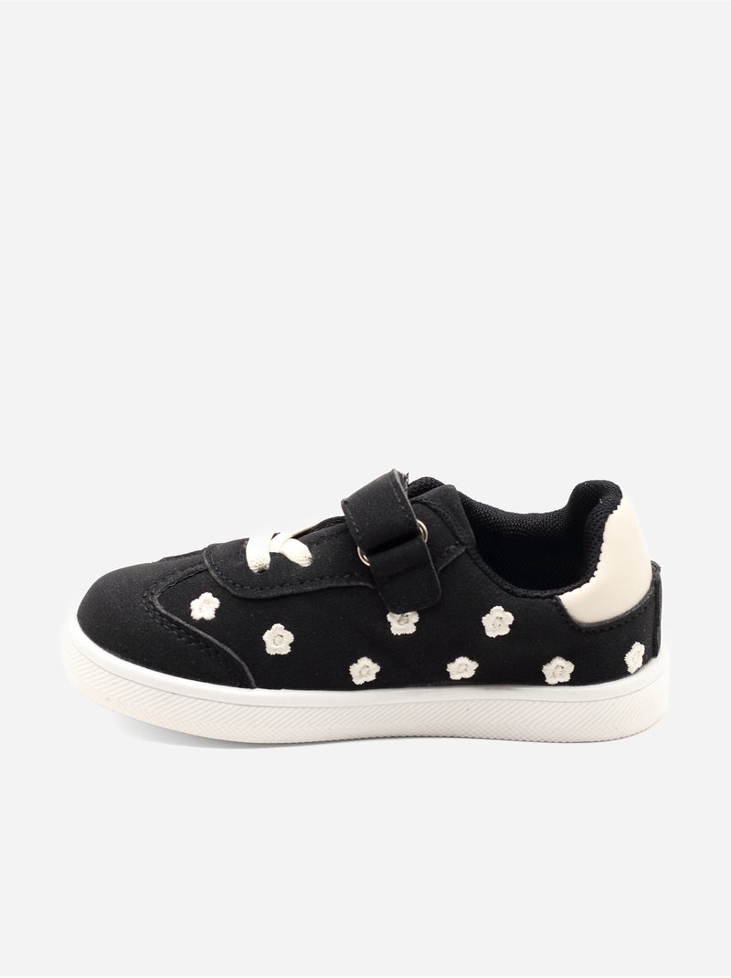 Ténis com velcro Preto - Kiabi