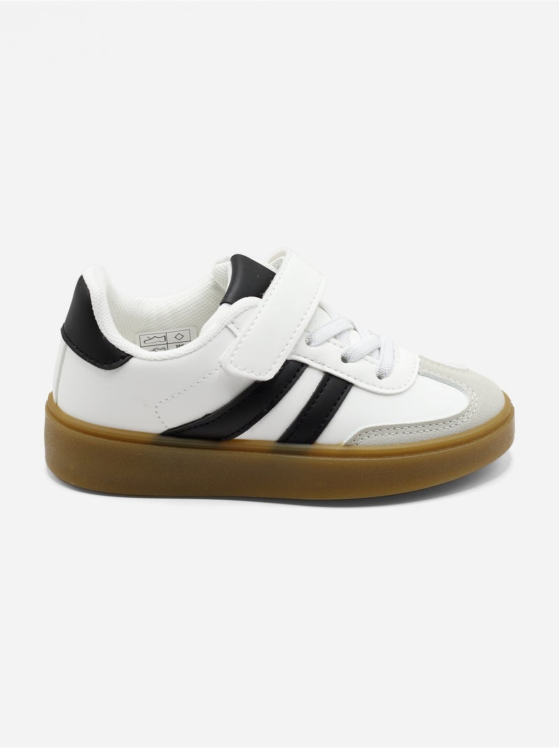 Ténis com velcro Preto - Kiabi