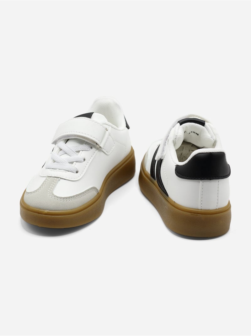 Ténis com velcro Preto - Kiabi
