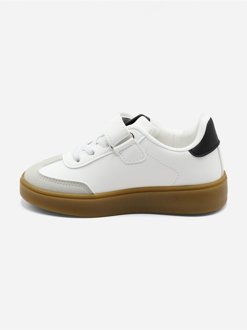 Ténis com velcro Preto - Kiabi