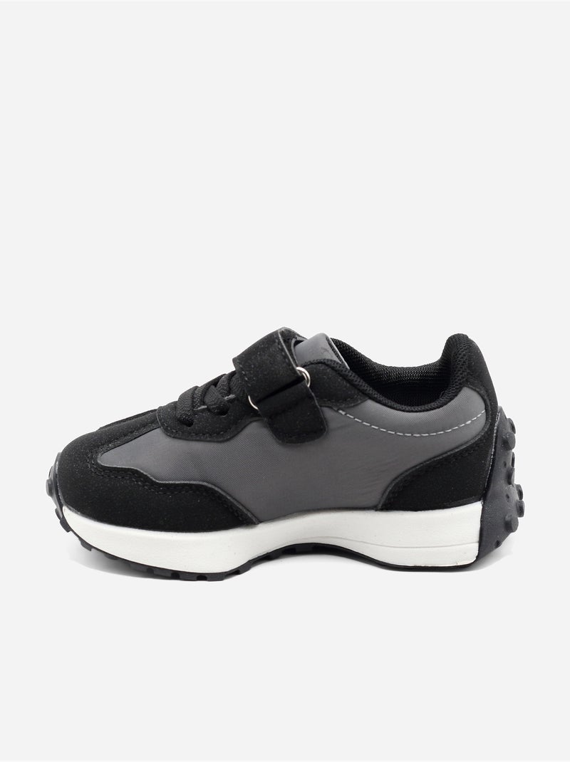Ténis com velcro Preto - Kiabi