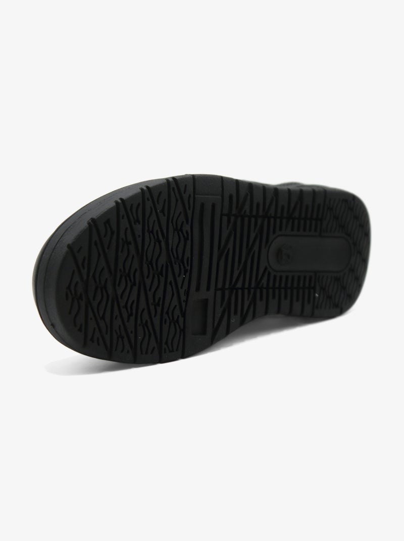 Ténis com velcro Preto Preto - Kiabi