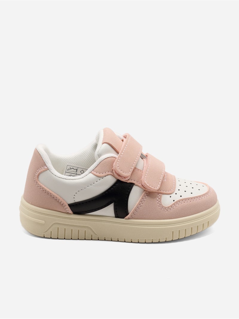 Ténis com velcro Rosa - Kiabi