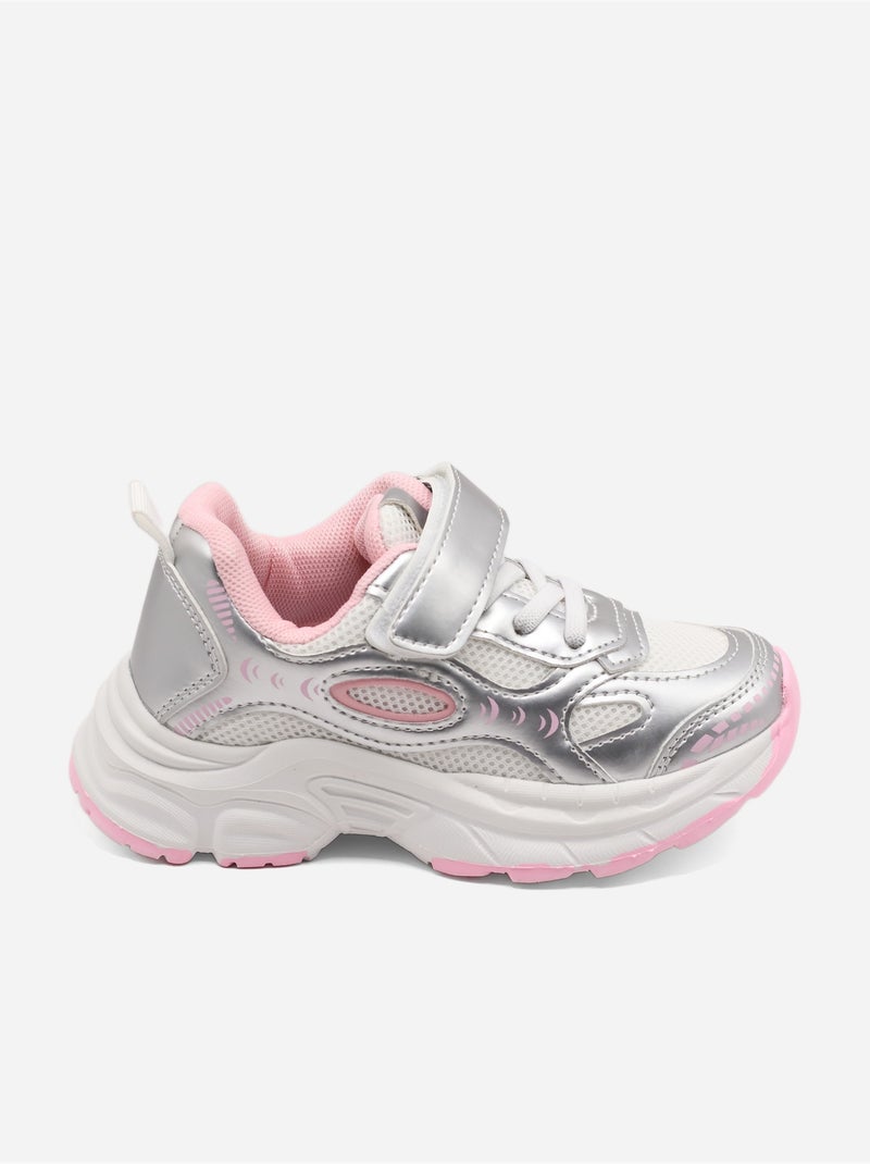 Ténis com velcro Rosa - Kiabi