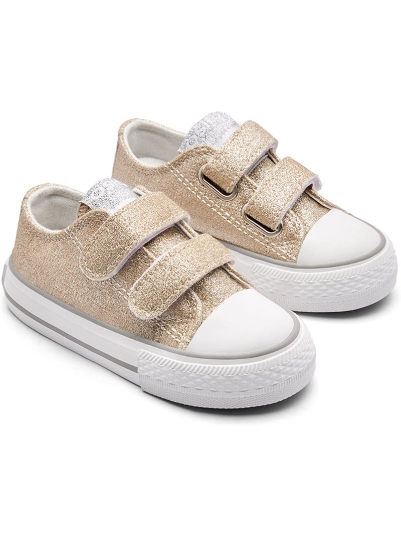 Ténis conguitos bajas glitter Ouro - Kiabi