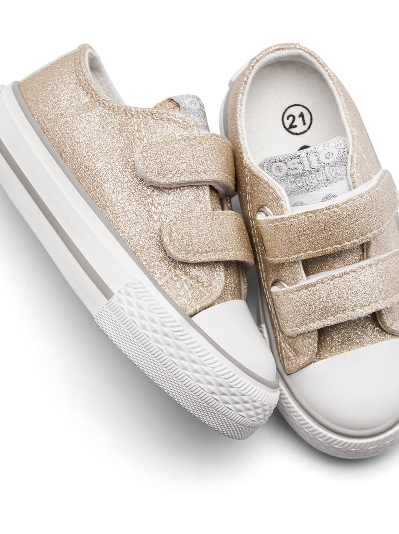Ténis conguitos bajas glitter Ouro - Kiabi