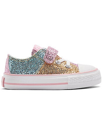 Ténis conguitos bajas glitter patchwork
