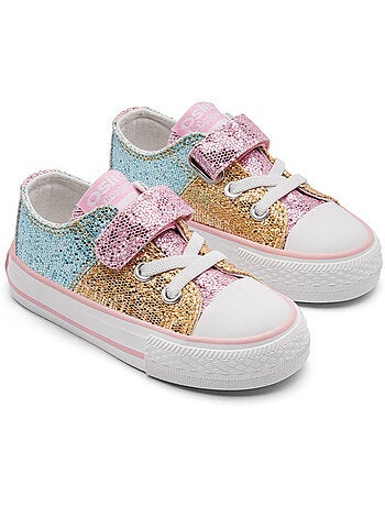 Ténis conguitos bajas glitter patchwork