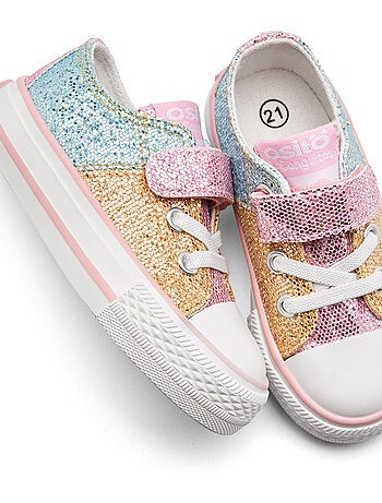 Ténis conguitos bajas glitter patchwork