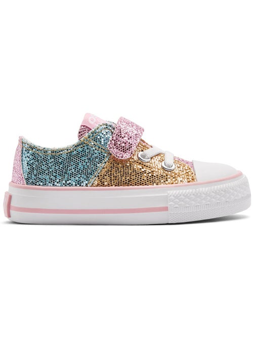 Ténis conguitos bajas glitter patchwork - Kiabi Ténis conguitos bajas glitter patchwork - Kiabi