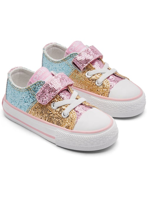 Ténis conguitos bajas glitter patchwork - Kiabi Ténis conguitos bajas glitter patchwork - Kiabi