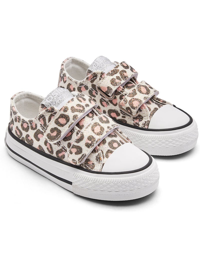 Ténis conguitos bajas leopardo Preto Castanho Preto - Kiabi