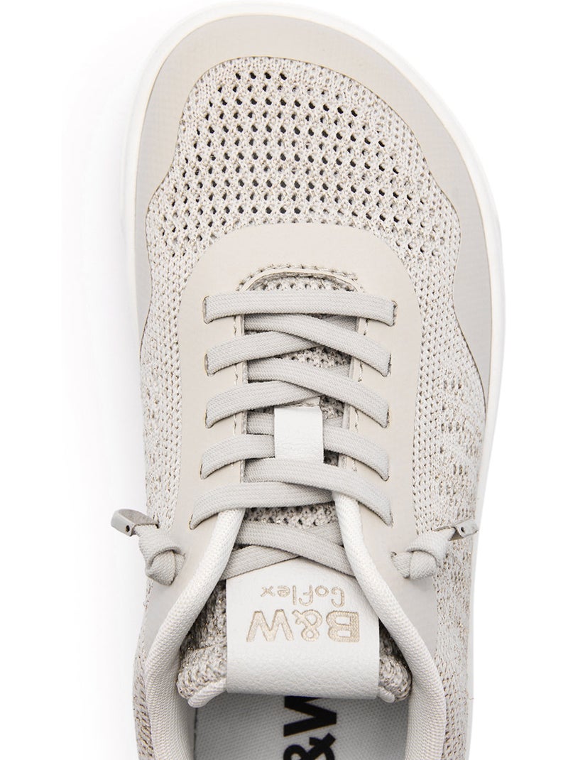 Ténis Conguitos Barefoot Goflex Bordado Bege - Kiabi
