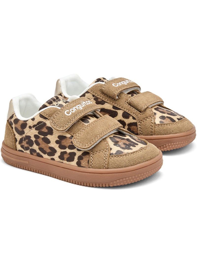 Ténis conguitos barefoot goflex leopardo Preto Castanho Preto - Kiabi