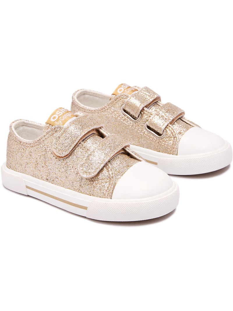 Ténis conguitos canvas glitter Ouro - Kiabi