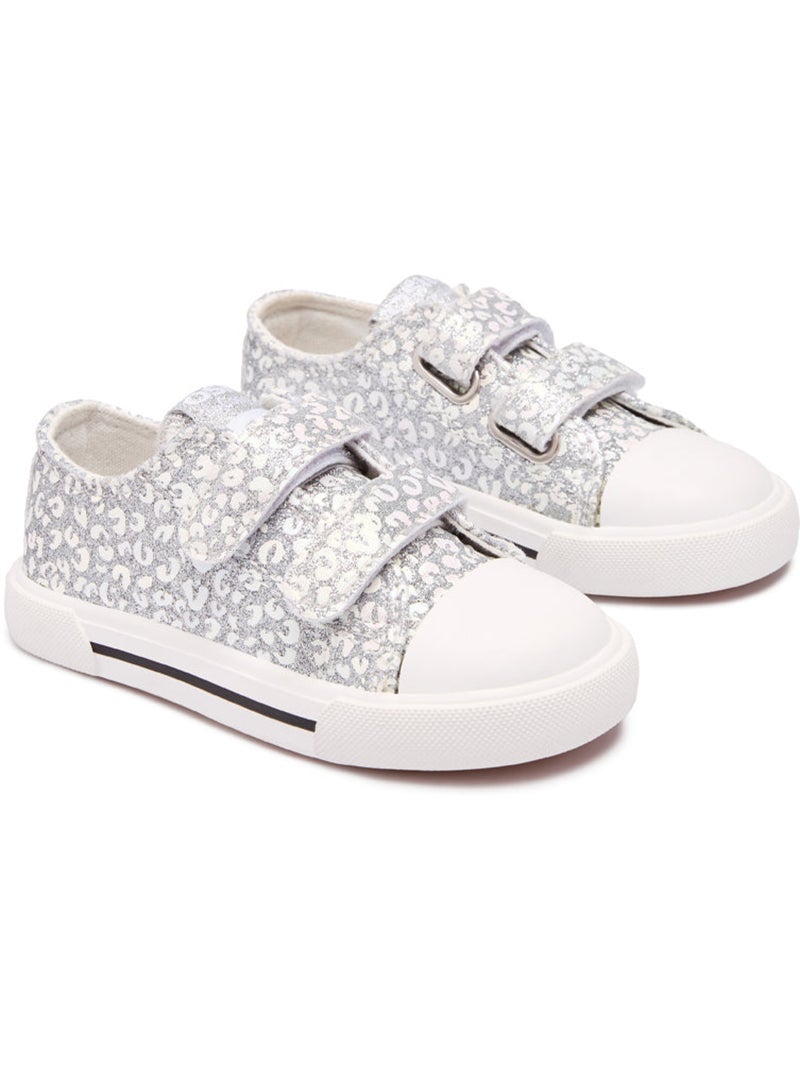 Ténis conguitos canvas glitter Prata - Kiabi
