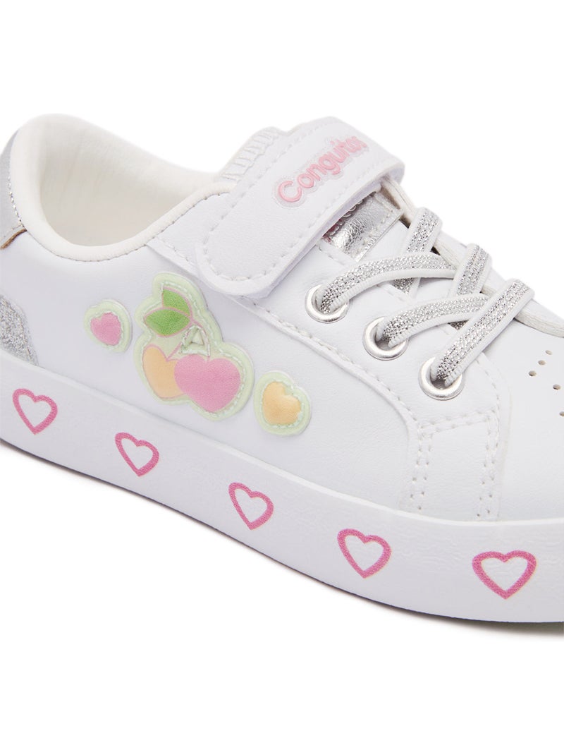 Ténis conguitos detalles corazón Branco - Kiabi