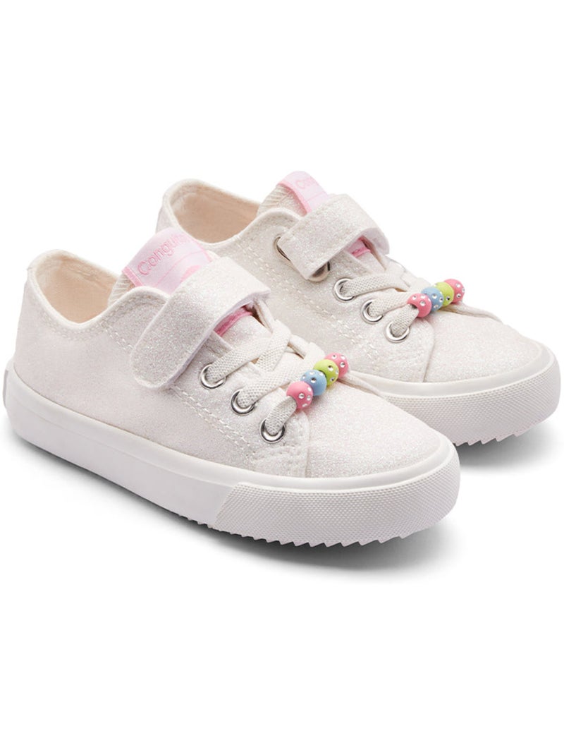 Ténis conguitos gliiter cuentas Branco - Kiabi