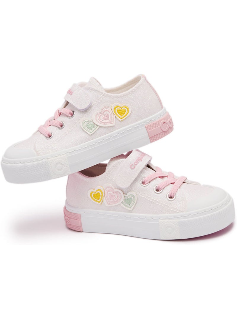 Ténis conguitos glitter corazón Branco - Kiabi