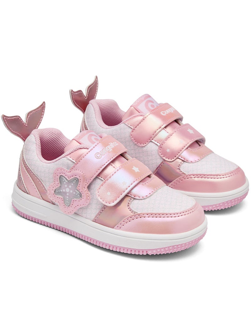 Ténis conguitos glitter luces estrella Rosa - Kiabi