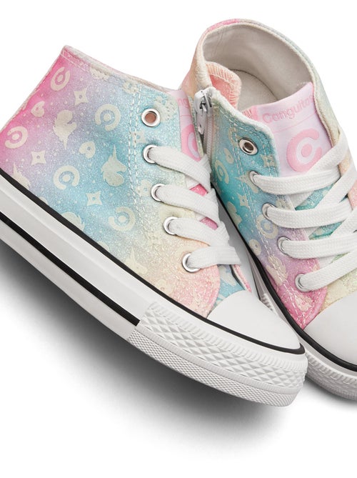 Ténis conguitos glitter unicornio - Kiabi