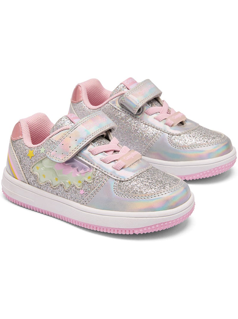 Ténis conguitos rainbow light Prata - Kiabi