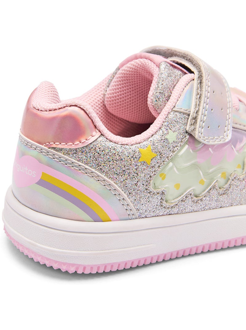 Ténis conguitos rainbow light Prata - Kiabi
