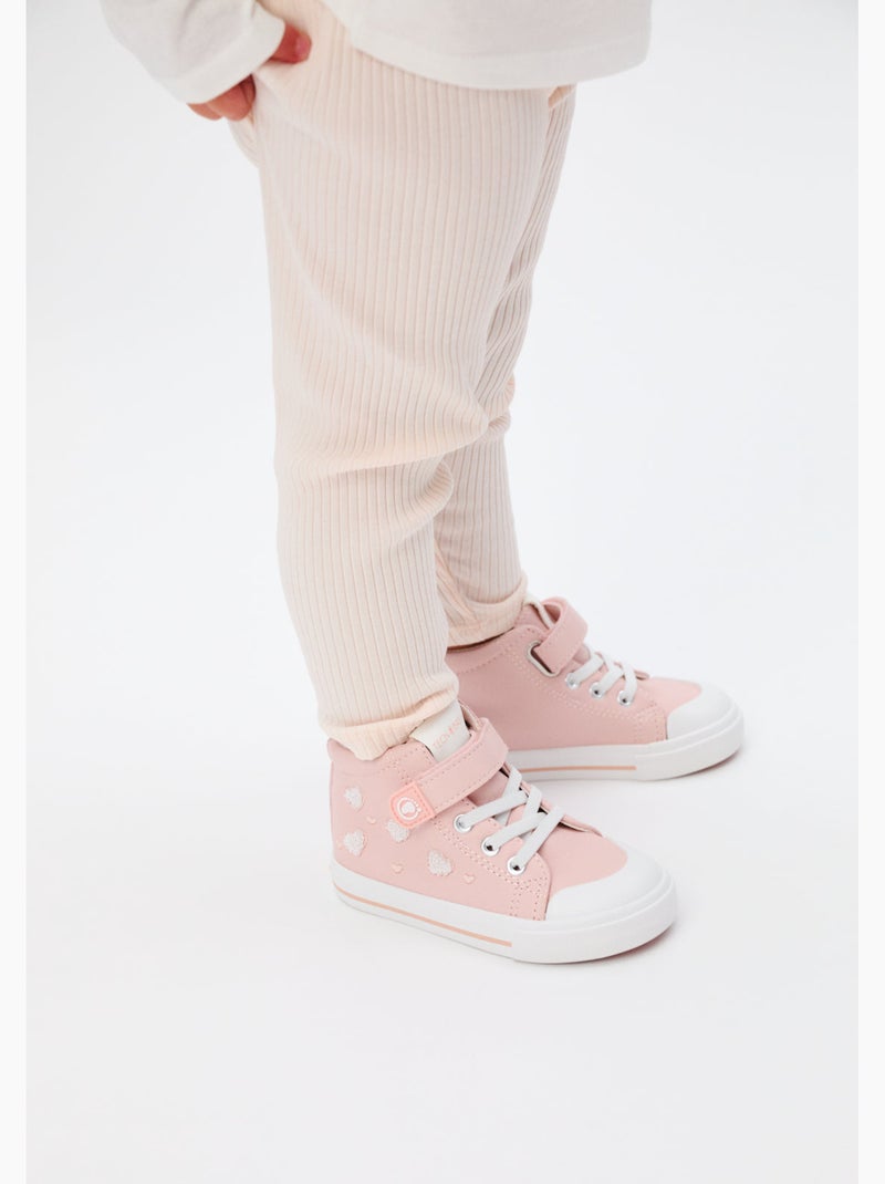 Ténis Conguitos Tecnobaby Altas Rosa - Kiabi