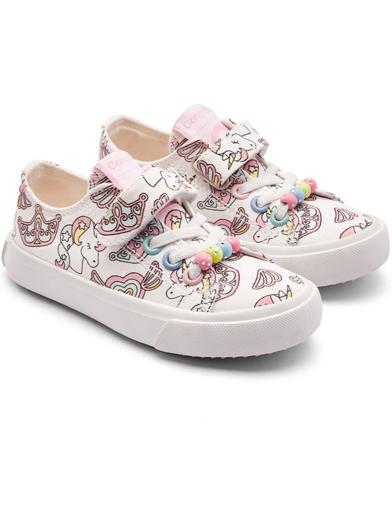 Ténis conguitos unicornio fantasía Branco - Kiabi
