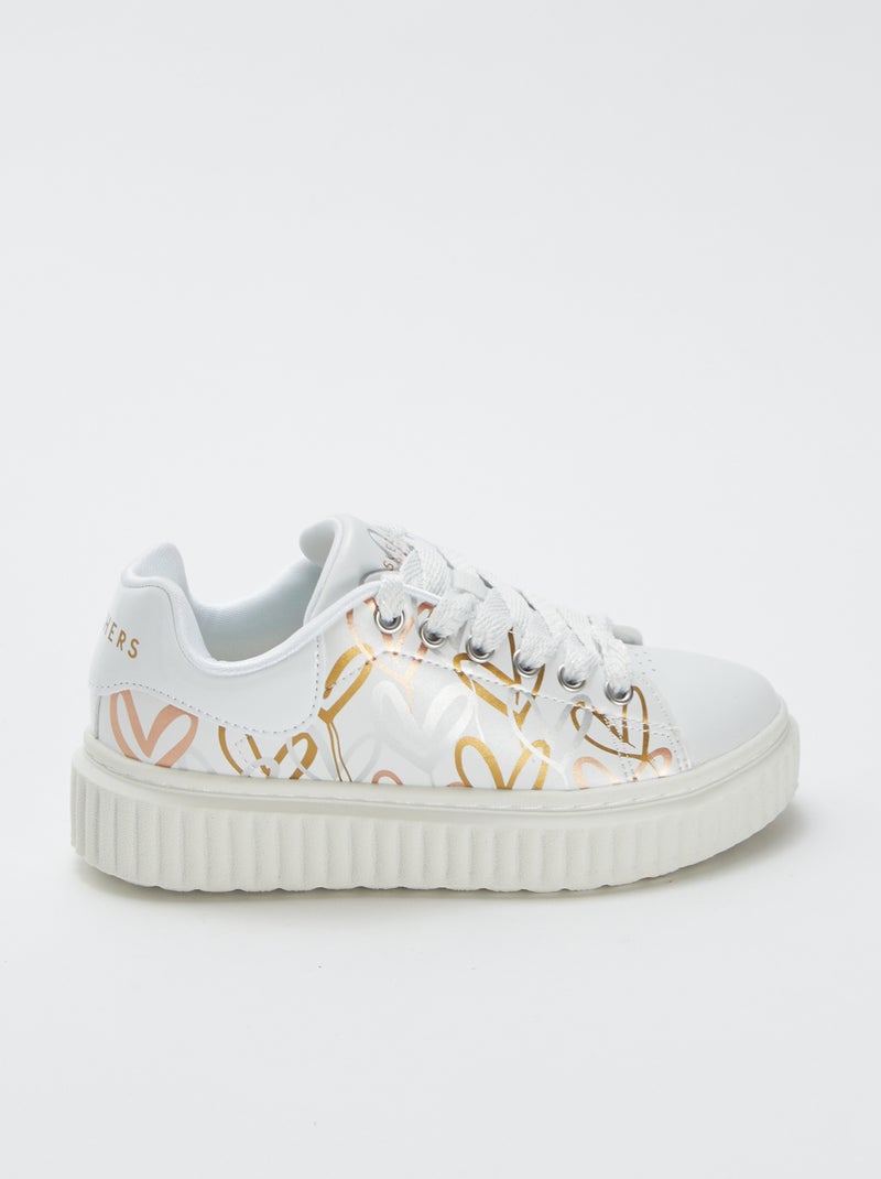 Ténis 'coração' 'Skechers' Branco - Kiabi