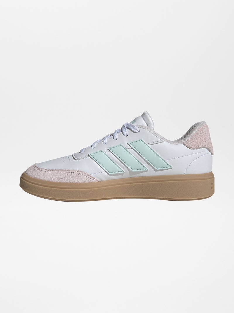 Ténis 'Court Block' 'Adidas' pastel BRANCO - Kiabi