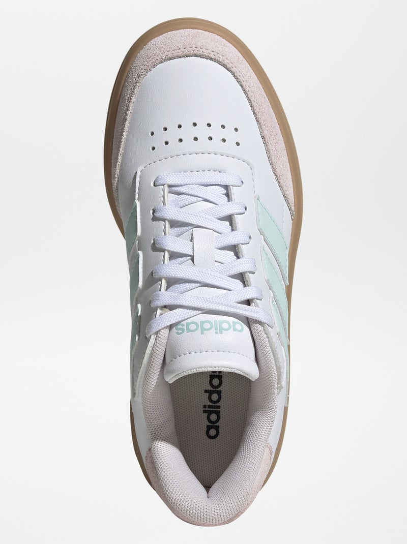 Ténis 'Court Block' 'Adidas' pastel BRANCO - Kiabi