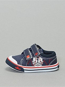 Ténis de 3 cores com velcros - Kiabi