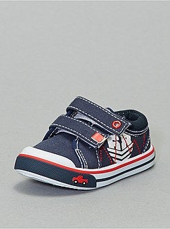 Ténis de 3 cores com velcros - Kiabi