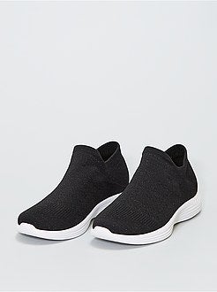 Ténis de cano baixo em forma de sapatilha com brilhantes - Kiabi