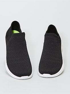 Ténis de cano baixo em forma de sapatilha com brilhantes - Kiabi