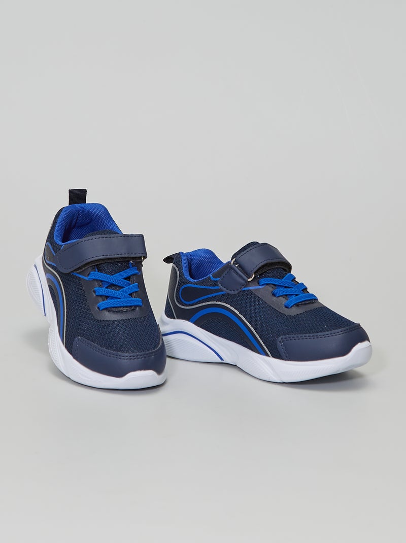 Ténis de desporto com tiras de velcro AZUL - Kiabi