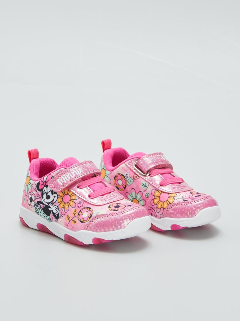Ténis de lona 'Minnie' 'Disney' brilhantes ROSA - Kiabi