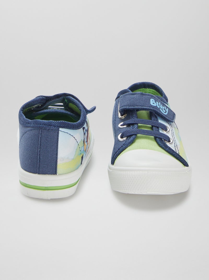Ténis em lona 'Bluey' VERDE - Kiabi