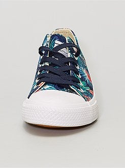 Ténis em lona estampada - Kiabi