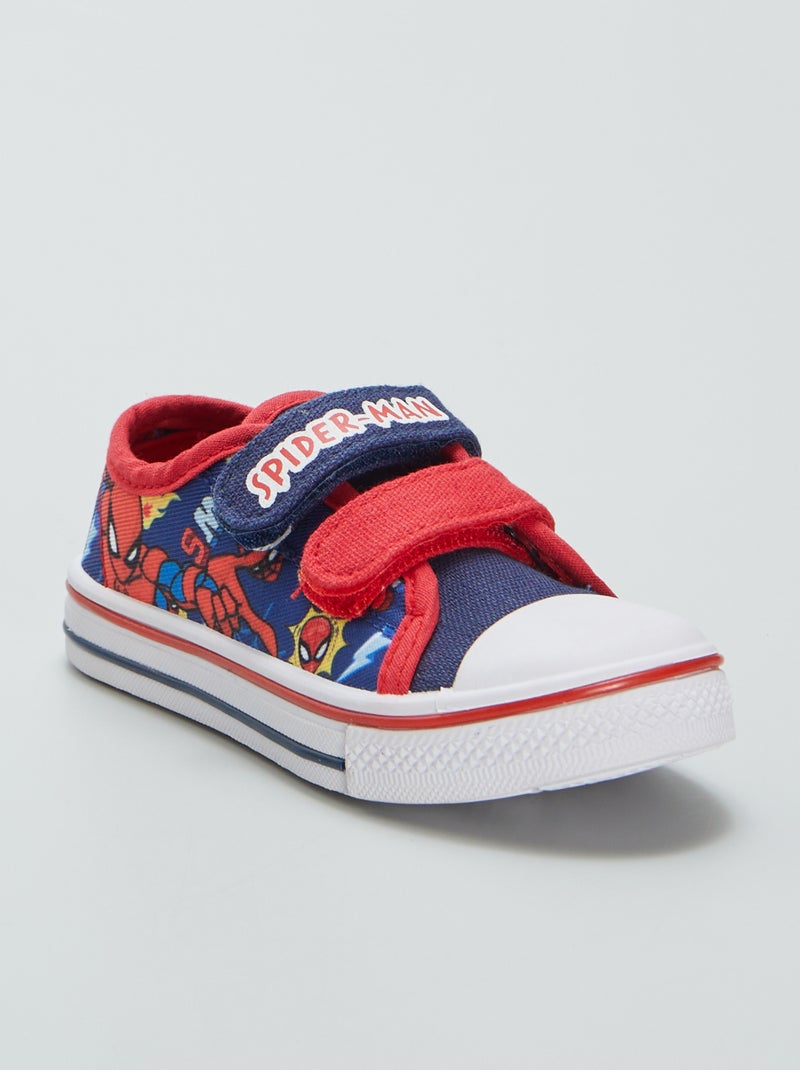 Ténis em lona 'Homem-Aranha' Azul - Kiabi