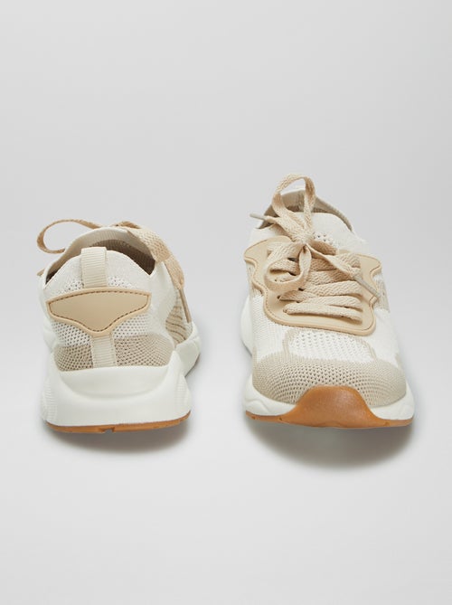 Ténis em malha bicolor - Kiabi