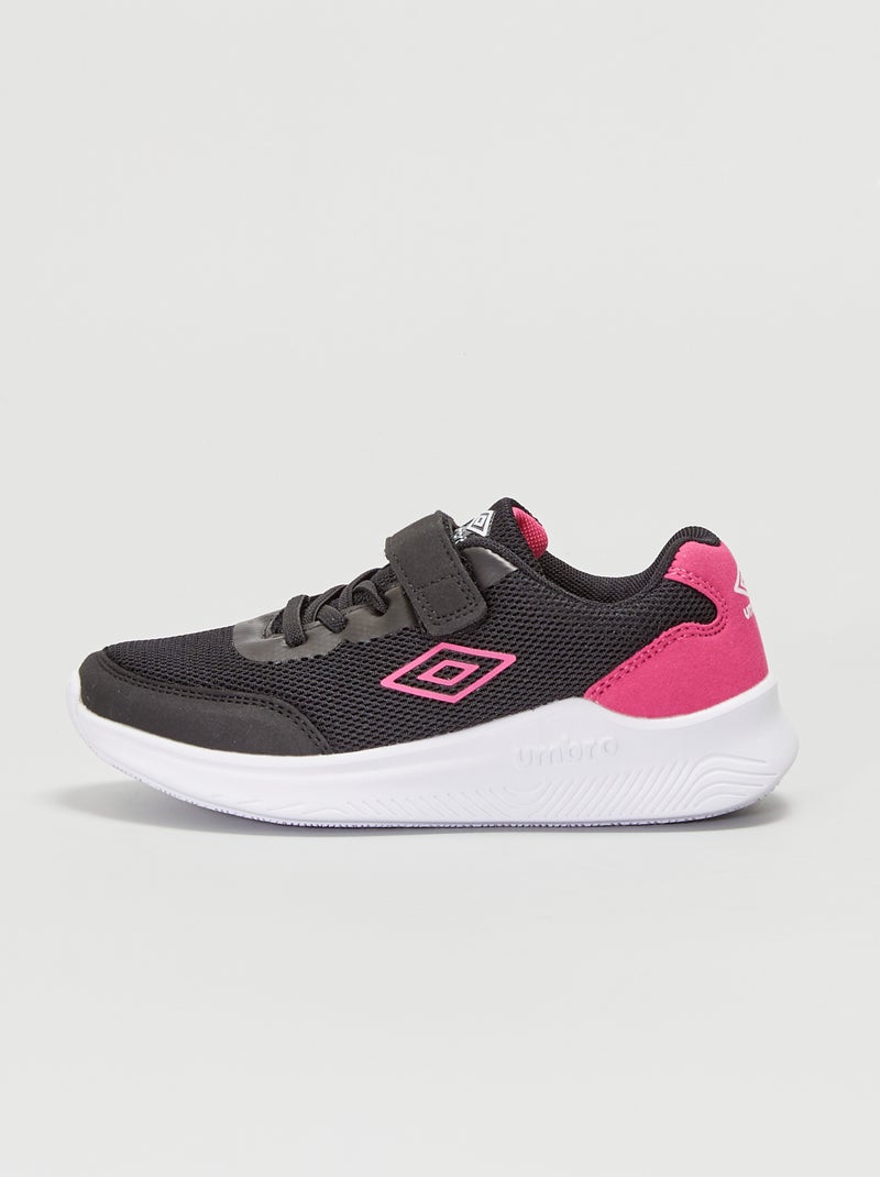Ténis em malha 'Umbro' Preto/ Rosa - Kiabi