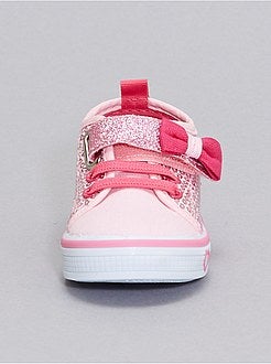 Ténis em tecido com lantejoulas - Kiabi